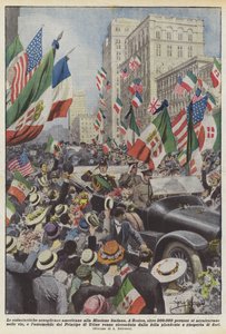 Innostunut amerikkalainen tervetuloa Italian lähetystöön