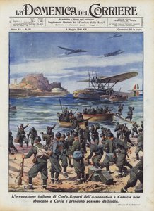 Italian miehitys Korfulla