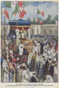 Viehättävä katolinen festivaali Asmarassa (Eritrea)
