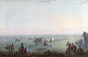 Leirin hajottaminen auringonnousun aikaan, 1837