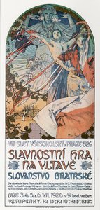 8. Sokol-festivaali Prahassa Juliste, 1925