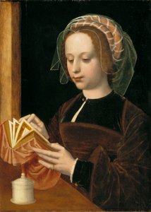 Magdalenan lukeminen, noin 1530-50.