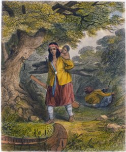 Intialaiset naiset hankkivat polttoainetta, 1853