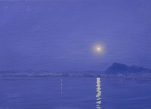 Kuunvalo Udaipurin yllä