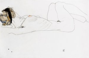 Makaava nainen alaston, 1912
