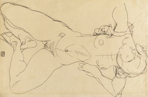 Makaava nainen alaston, 1914