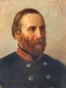 Muotokuva todellisesta kenraali Giuseppe Garibaldista