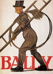 Bally-nahkaa mainostava juliste, 1926