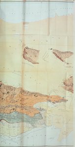 Cutchin aavikon geologinen kartta, 1870