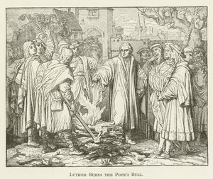 Luther polttaa paavien bullan
