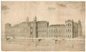 Whitehallin palatsi. Julkaistu 1748