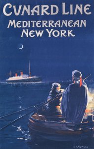 Cunard Linea mainostava juliste