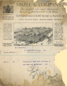 Kuitti yritykselle Maple & Company Ltd