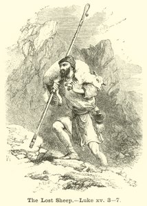 Kadonnut lammas, Luke, xv, 3, 7