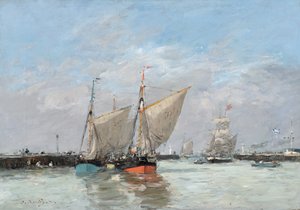 Trouville, The Jtties, High Tide, 1876