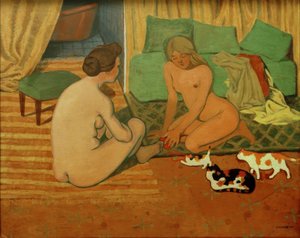 Femmes nues aux chats