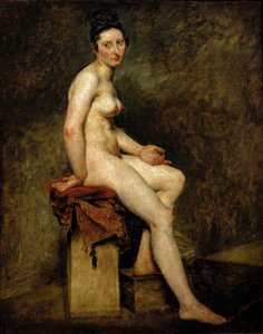 Mademoiselle Rose istuva alaston