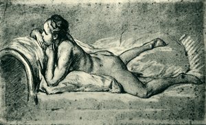 Makaava nainen alaston, 1751, 1943.