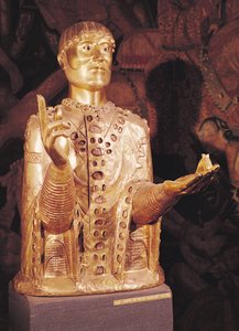 Pyhän Baudimen rintakuva (kupari)