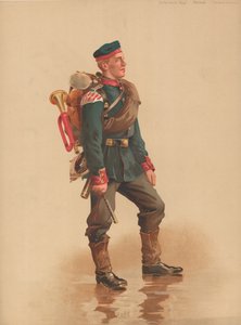 Jalkaväki regt bugler, kenttämarssimassa