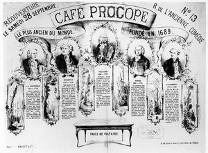 Cafe Procopen uudelleenavaaminen, 1872