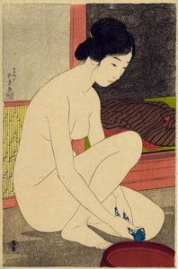 Yokugo no onna, 1915 (värillinen puupalikkaprintti)