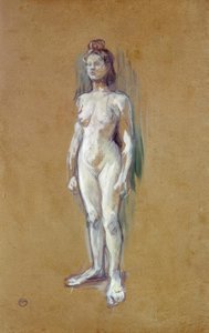 Femme nue debout de face