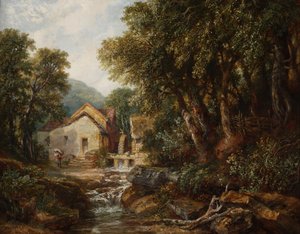 Rowsleyn mylly, Derbyshire, 1867.