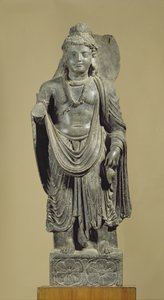 Maitreya, Gandhara (harmaa liuske)