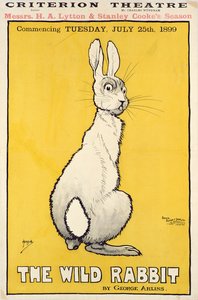 The Wild Rabbit -juliste, 1899