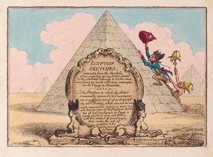 Egyptian Sketches, pubi 1799 (käsinvärinen kaiverrus)