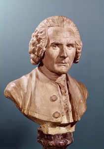 Jean-Jacques Rousseaun (1712-78) rintakuva (terrakotta)