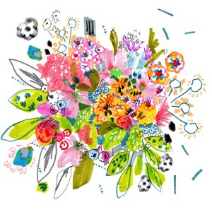 Bloom, 2014 (kynä, muste, kollaasi ja paperi)