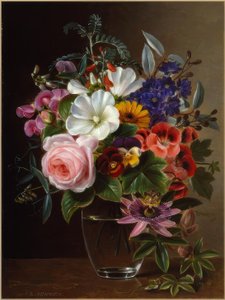 J.L.Jensen, Blumenstrauß einer Vase