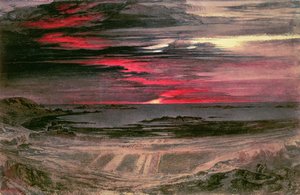 Auringonlasku Rocky Bayn yli