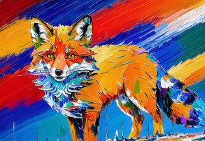 Eläimet Fox_1