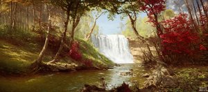 JJM luo Bierstadt-A: Minnehaha Fallsin uudelleen