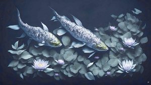 mustemaalaus: Koi-Karpfish_amethyst_01