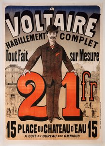 Julistemainos "A Voltaire", n. 1877