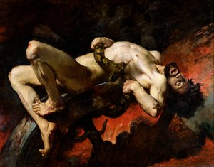 Ixion heitetty Hadekseen, 1876