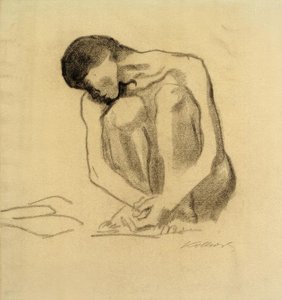 K. Kollwitz, Hockender weiblicher Akt