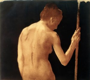Käthe Kollwitz, Weiblicher Rücken-Halbakt 1901