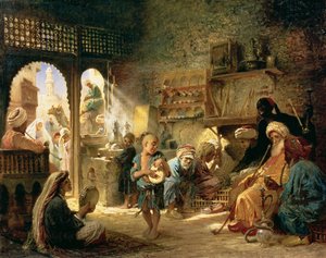 Kahvitalo Kairossa, 1870-luku
