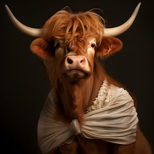Highland Cow hahmona Marilyn Monroe 2