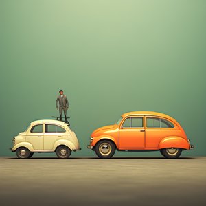 iso ja pieni auto 2
