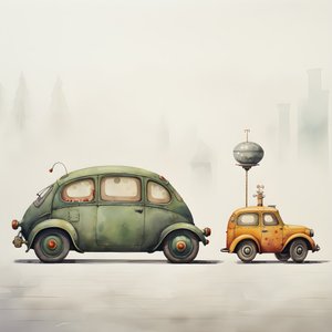 iso ja pieni auto 4
