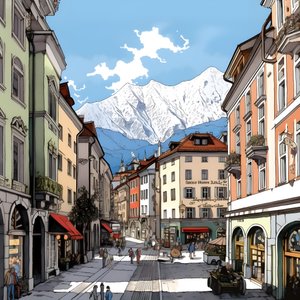 innsbruck, sarjakuva 1
