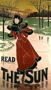 Mainosjuliste "The Sun" -sanomalehti, 1897
