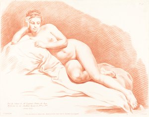 Makaava nainen alastonkuva, 1771.