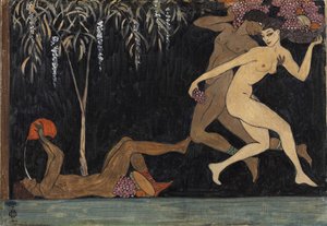 Bacchanal kohtaus, 1914